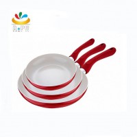 2017 new products red aluminum forged nonstick ceramic fry pan