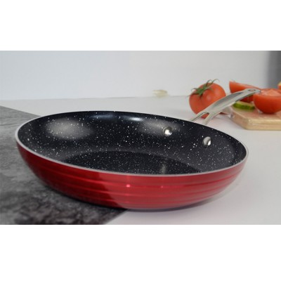 Sell Well New Type 12 Inch Frying Pans Non Stick Fry Pan With Glass Lid